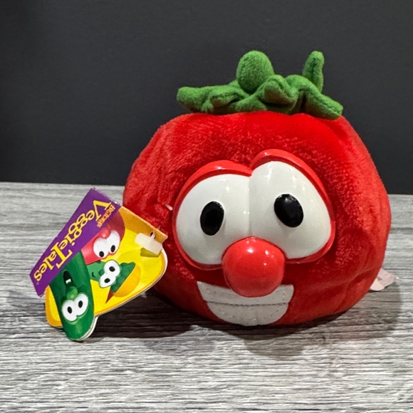 Gund Other - GUND | VeggieTales: Bob the Tomato (1998) - Vintage 4” Bean Bag Plush Toy